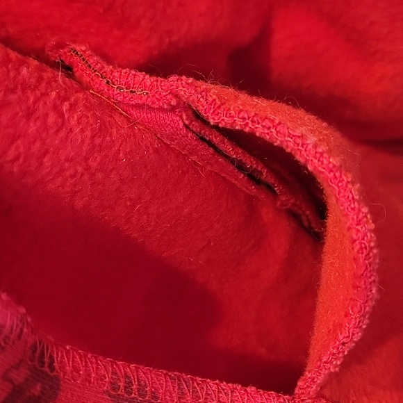 SOUTHPOLE ZIP-UP   BOYS/GIRLS HOODIE, RED/BLACK FLEECE LINED, SM 8-10 - Picture 7 of 7